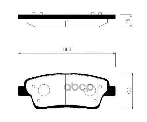 Колодки Тормозные Дисковые Задние Kia Quoris /Hyundai Genesis HSB арт. HP1051