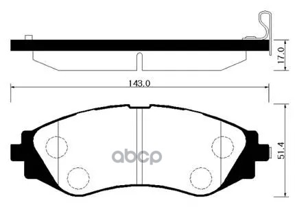 Колодки Тормозные Дисковые Передн Daewoo: Espero 95-99, Leganza 97-02, Nubira 97-02  Suzuki: Swift 04-06  Chevrolet: Evanda 0...