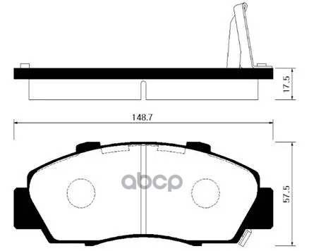 Колодки Тормозные Дисковые Передн Honda: Cr-V 95-02, Prelude 96-00, Accord 91-02, Hr-V 99- HSB арт. HP2010