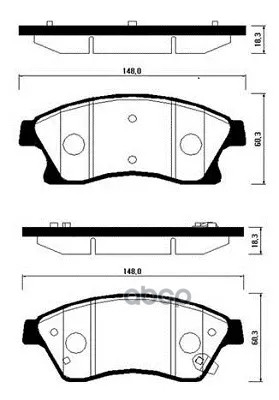 Колодки Тормозные Дисковые Передн Сhevrole: Cruze 09-, Lacetti 06-09  Opel: Astra J 1.3 Cdti, 1.4, 1.4 Turbo, 1.6, 1.6 Turbo,...