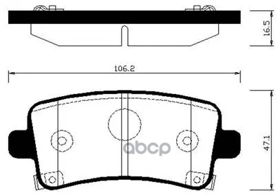 Колодки Тормозные Дисковые Задн Opel: Insignia 08 -, Insignia Sports Tourer 08 -, Insignia Седан 08 - Sgm Buick: Regal New 08...