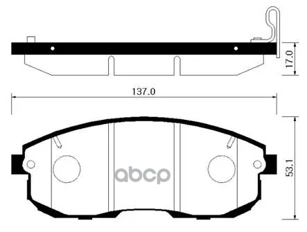 Колодки Тормозные Дисковые Передн Infiniti: G20 99-02, G35 05-06, I30 96-01, I35 02-04  Nissan: Altima 95-06, Maxima 88-03  S...