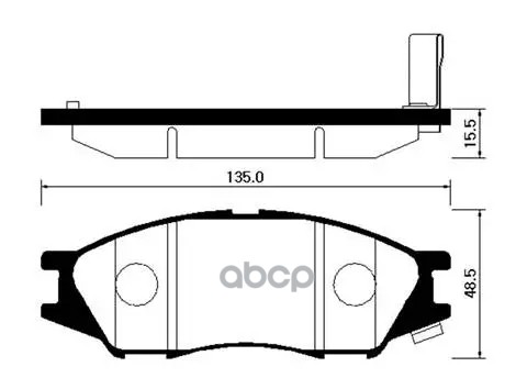 Колодки тормозные дисковые передн NISSAN: ALMERA (+ABS) 03-, PULSAR 03-, SUNNY B15 99- HSB арт. HP3004
