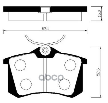 Колодки Тормозные Дисковые Задн Peugeot: 307  Vw: Golf Ii, Iii, Passat 1.6-2.8, 1.9Tdi 88-01 HSB арт. HP3010