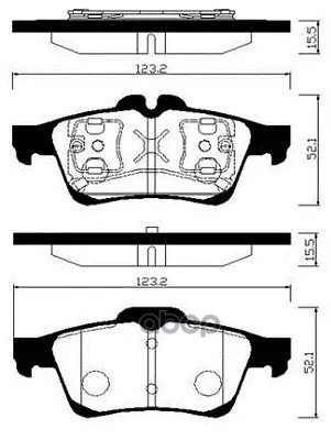 Колодки Тормозные Дисковые Задние Nissan Primera 02-/Renault Laguna Ii 01-/Megane Ii 02-/Latitude 11-/Opel Vectra C HSB арт. ...