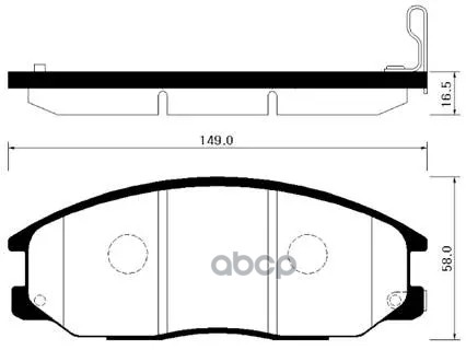 Колодки Тормозные Дисковые Передн Ssangyong: Actyon 06-, Kyron 05-, Rodus 04- HSB арт. HP4007