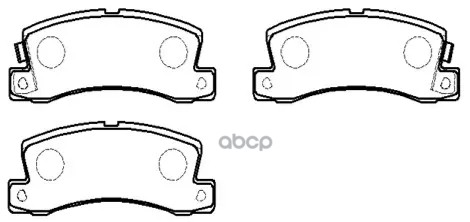 Колодки Тормозные Дисковые Задн Toyota: Corolla 84-02, Camri 91-01, Celica 89-99 HSB арт. HP5008