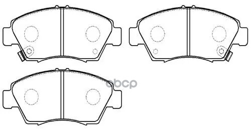 Колодки Тормозные Дисковые Передн Acura: Rsx 02-06  Honda: Civic 91-05, Crx Iii 92-98, Fit 07-08 HSB арт. HP5039