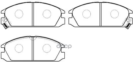 Колодки Тормозные Дисковые Honda: Accord 86-, Integra 86-  Acura: 89-85 HSB арт. HP5059