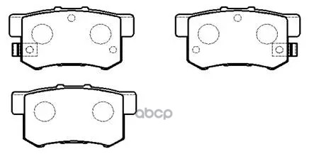 Колодки Тормозные Дисковые Задн Honda: Accord 91-07 Rr HSB арт. HP5062