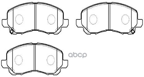 Колодки Тормозные Дисковые Передн Mitsubishi: Lancer Viii 03-, Ix 08-, Space Runner 00-, Asx 10- HSB арт. HP5158
