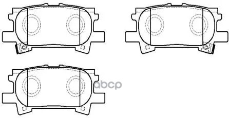 Колодки Тормозные Дисковые Задн Lexus: Rx 03-  Toyota: Highlander 03-07 HSB арт. HP5165