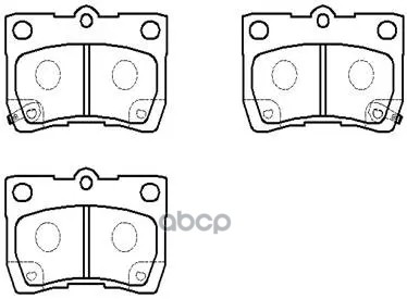 Колодки Тормозные Дисковые Toyota: Crown 03.12-  Lexus: Gs430 06-: Lexus: Is200, 250, Gs300, 430 HSB арт. HP5174