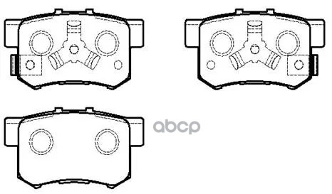 Колодки Тормозные Дисковые Задн Honda: Cr-V 04.09- HSB арт. HP5209