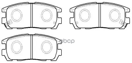 Колодки Тормозные Дисковые Задние Great Wall  Hover 05- / Great Wall Hover H5 10- / Isuzu: Amigo 98.1- / Rodeo 95.6- HSB арт....