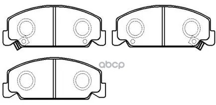Колодки Тормозные Дисковые Honda: Civic 88-, Accord 84-85 HSB арт. HP8160