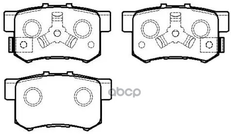 Колодки Тормозные Дисковые Honda: Cr-V 04.9- HSB арт. HP8163