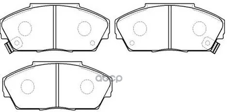 Колодки Тормозные Дисковые Honda: Legend (Ka1.2) 85.10-, Accord (Ca5) 88- HSB арт. HP8169