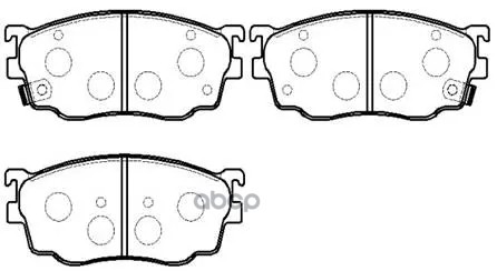 Колодки Тормозные Дисковые Mazda: 626 (2500) 97.8- HSB арт. HP8235
