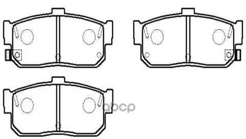 Колодки Тормозные Дисковые Nissan: Altima 92.6-, Maxima 94.2-, G20 90.7- HSB арт. HP8323