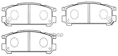 Колодки Тормозные Дисковые Subaru: Legacy 89-, Impreza 92.11- HSB арт. HP8430