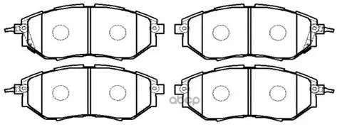Колодки Тормозные Дисковые Передн Subaru: Legacy 03.9- HSB арт. HP8432