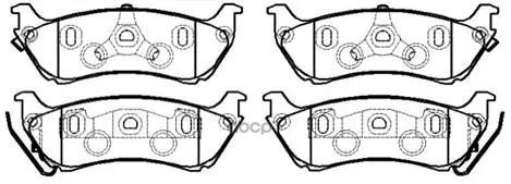 Колодки Тормозные Дисковые Vw: Beetle, Golf  Skoda: Octavia  Audi: A3 HSB арт. HP8525