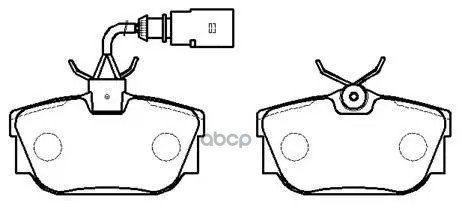 Колодки Тормозные Дисковые Vw: Euro Van 01-, Transporter, Caravella T4 90- HSB арт. HP8528
