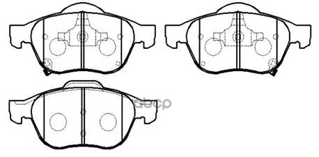 Колодки Тормозные Дисковые Передн Toyota: Avensis 97-03, Avensis Liftback 97-03, Avensis Station Wagon 97-03, Avensis Verso 0...