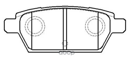 Колодки Тормозные Дисковые Задн Mazda: 6 06-  Lincoln: Zephyr  Mercury: Milan  Ford: Fusion HSB арт. HP9191