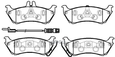 Колодки Тормозные Дисковые Benz W163, Ml230, Ml270, Ml320 HSB арт. HP9639