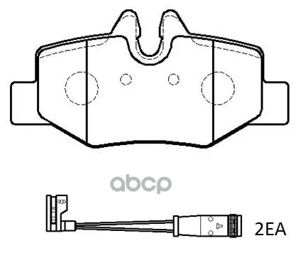 Колодки Тормозные Дисковые Benz W639 HSB арт. HP9676