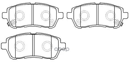 Колодки Тормозные Дисковые Mazda: 2 07-, 2 Седан  07-  Daihatsu: Materia   06- HSB арт. HP9782