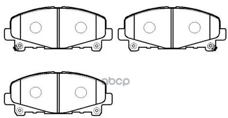 Колодки Тормозные Дисковые Передн Передн. Honda: Accord(Eur) 08- HSB арт. HP9930