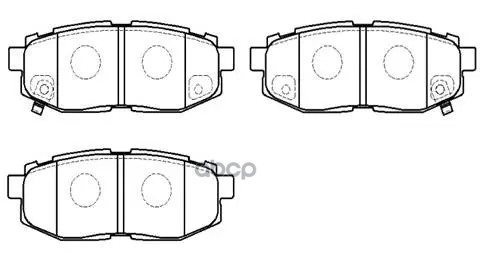 Колодки Тормозные Дисковые Subaru: Tribeca 06- HSB арт. HP9935
