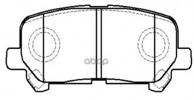 Колодки Тормозные Дисковые Задн Acura: Mdx 07-11, Honda: Pilot 09-11, Odyssey 2011 HSB арт. HP9996