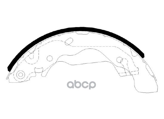 Колодки Тормозные Барабанные Hyundai: Elantra 96-09, Tiburon 97-01 HSB арт. HS0004