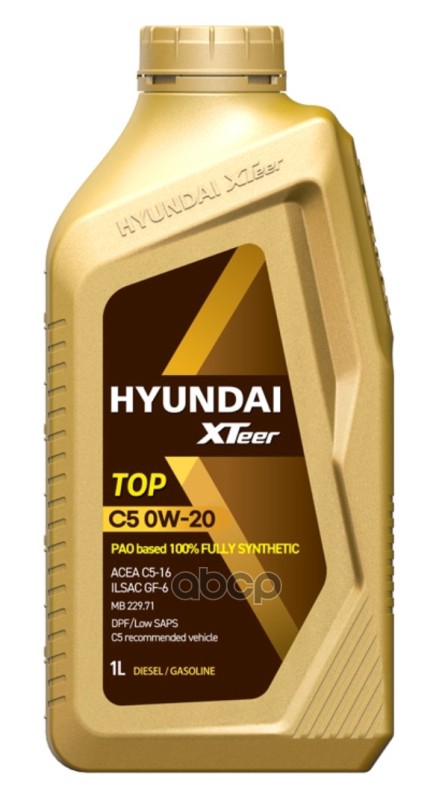HYUNDAI XTeer Масло моторное Hyundai Xteer TOP 0W-20 синтетическое 1 л 1011101