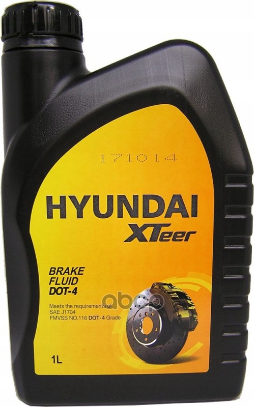 Жидкость тормозная HYUNDAI XTEER Brake Fluid DOT-4 1л 2010853 HYUNDAI XTeer арт. 2010853