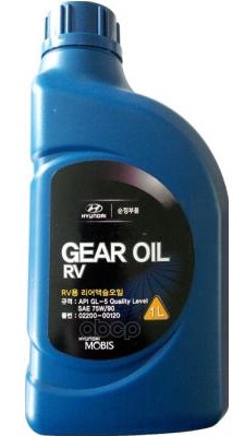 Масло трансмиссионное HYUNDAI/KIA GEAR OIL RV 75W-90 1 л 02200-00120 Hyundai-KIA арт. 02200-00120
