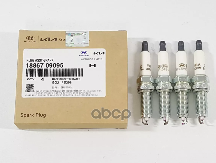Свеча зажигания HYUNDAI/KIA 1886709095 Hyundai-KIA арт. 1886709095