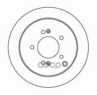 Диск тормозной задний HYUNDAI Tucson/KIA Sportage II HYUNDAI/KIA 58411-3A300 Hyundai-KIA арт. 58411-3A300