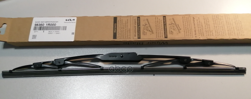 Щетка стеклоочистителя 400 мм каркасная 1 шт HYUNDAI/KIA 98360-1R000 Hyundai-KIA арт. 98360-1R000