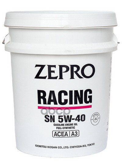 IDEMITSU Моторное Масло Idemitsu Zepro Racing 5W-40 Sn (20Л) 3585-020