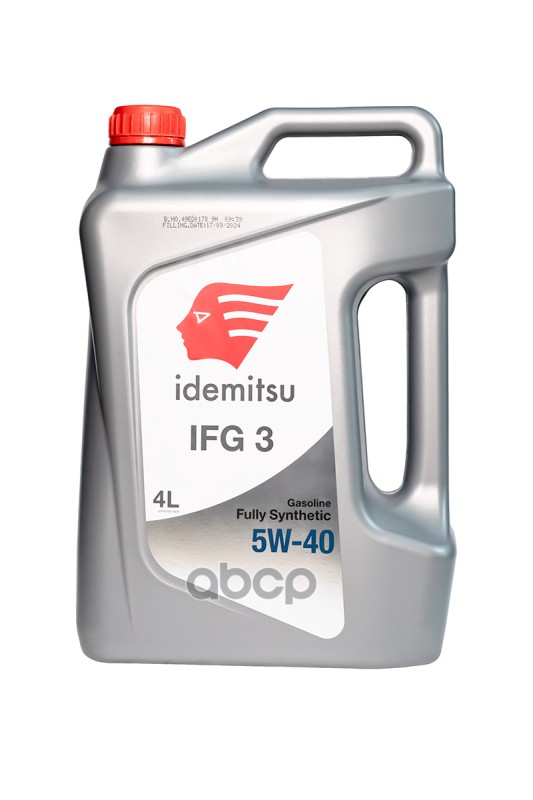 IDEMITSU Масло моторное синтетическое IFG3 5W40 SP 4л