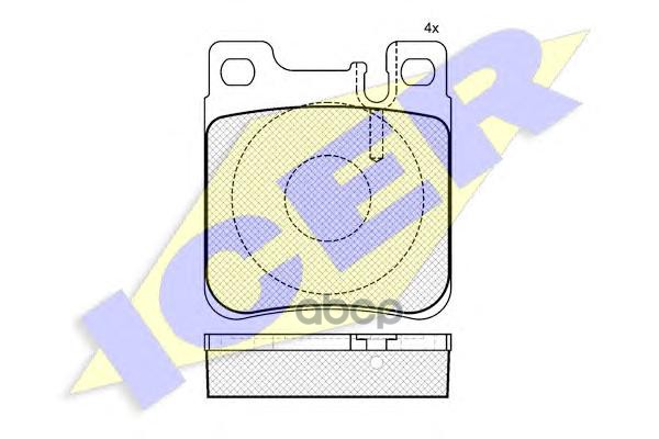 Колодки торм.дисковые Icer арт. 180976