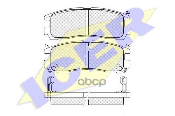 Колодки задние MITSUBISHI GALANT PAJERO SPACE ICER 180981 Icer арт. 180981
