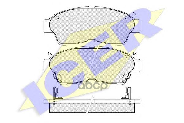 Колодки передние ICER 181005 Icer арт. 181005