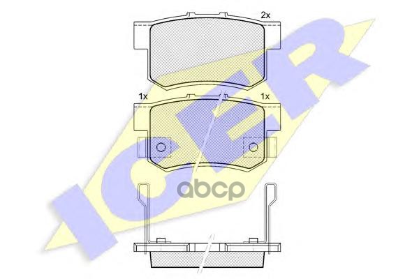 Колодки торм.дисковые Honda Accord  Civic  GW Hover  Suzuki Icer арт. 181187