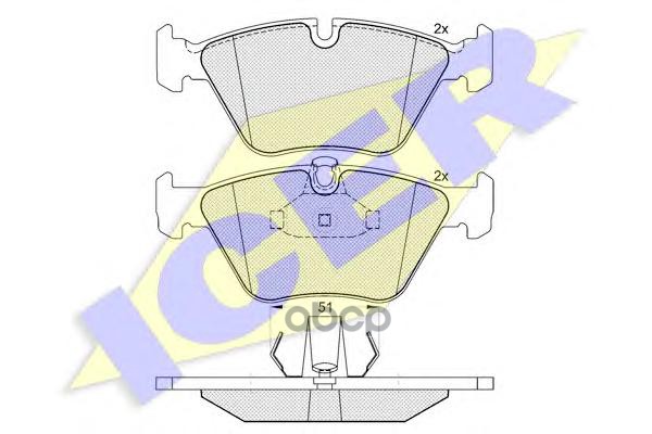 Колодки Торм.дисковые Icer арт. 181296